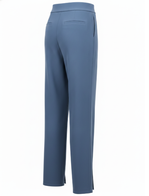 Blue Split Hem Pant