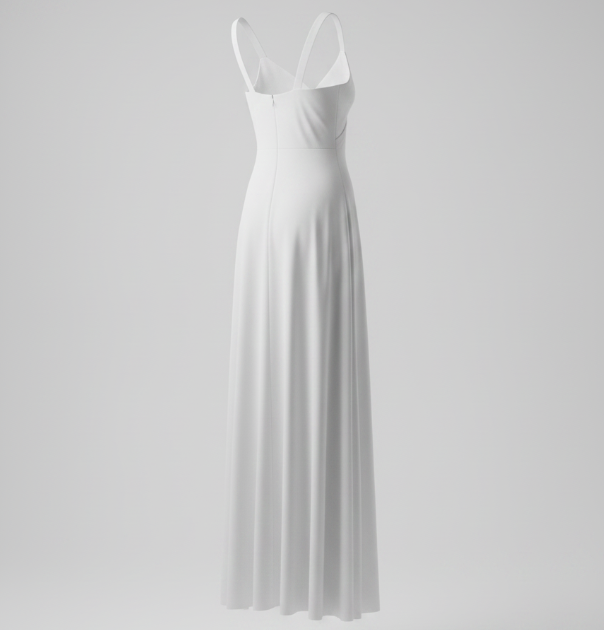 White Column Maxi Dress