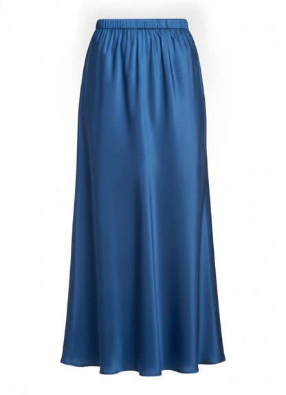Women's Blue Slip Maxi Skirt