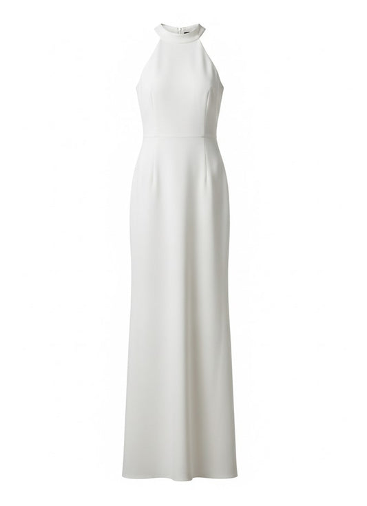 Women's White Column Maxi Dress