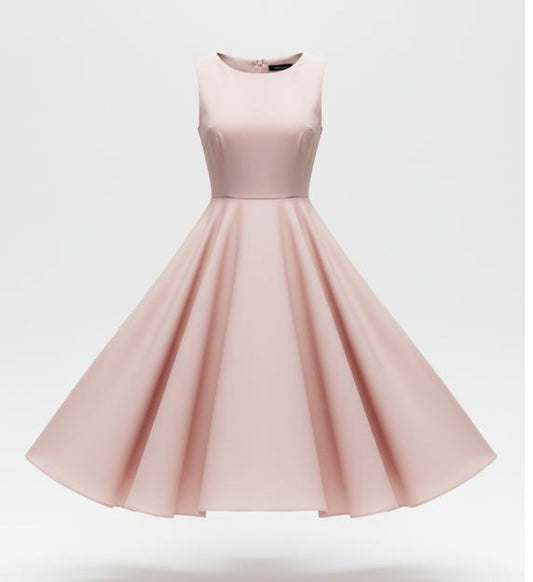 Women's Pink Flare Line Dress