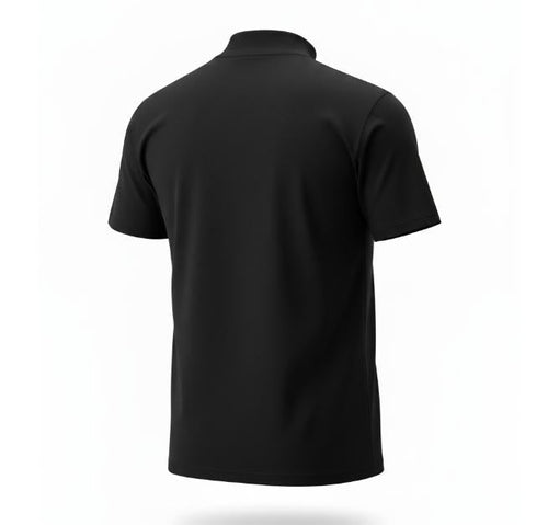 Women's Black Mock Neck T Shirt - Black