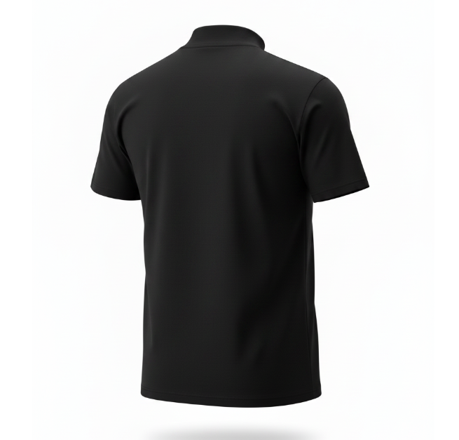 Black Mock Neck T Shirt