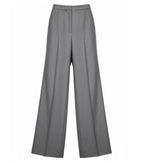 Women's Gray Wide Column Pant - Gray