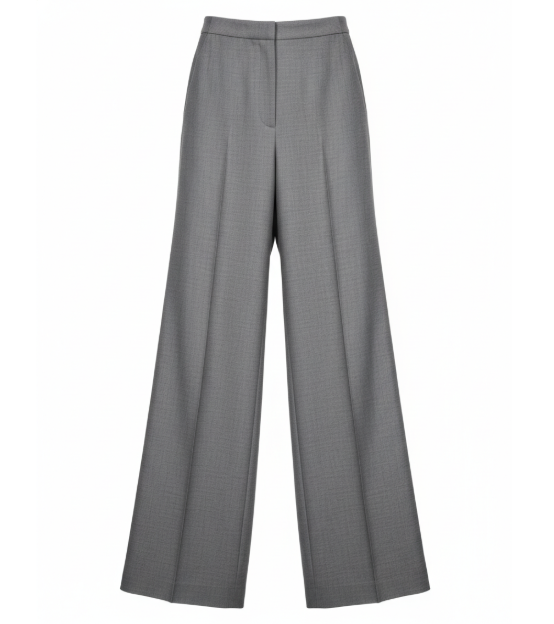 Gray Wide Column Pant