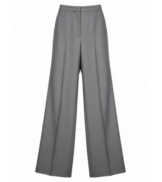 Gray Wide Column Pant