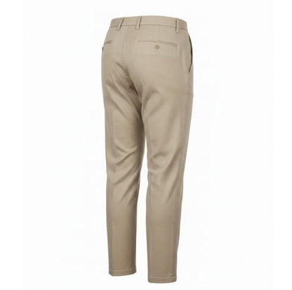 Women's Beige Taper Crop Pant