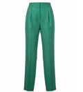 Women's Green High Waist Pant - Green