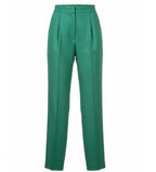 Women's Green High Waist Pant - Green