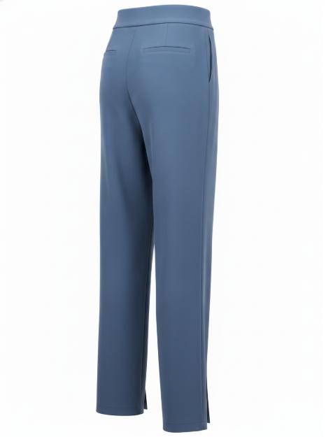 Women's Blue Split Hem Pant