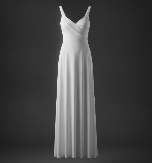 White Column Maxi Dress