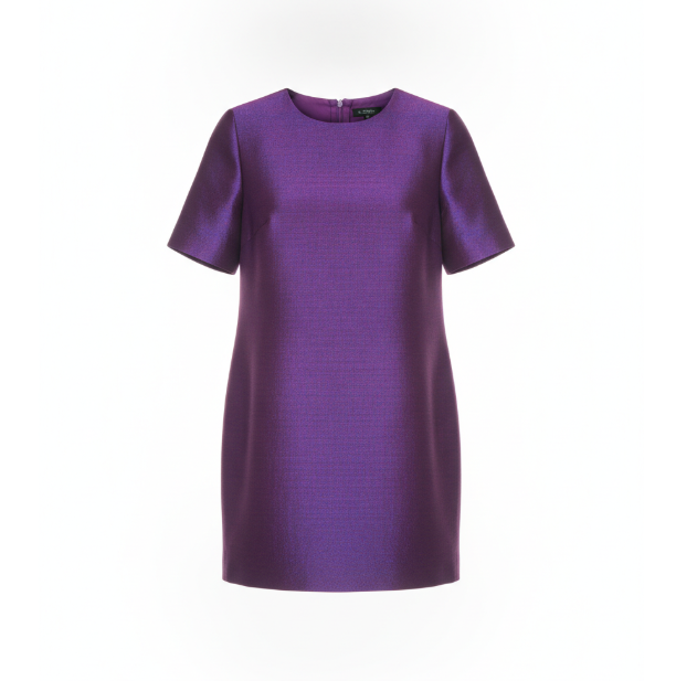 Purple Shift Mini Dress
