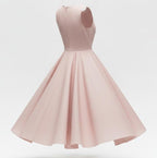 Women's Pink Flare Line Dress - Pink