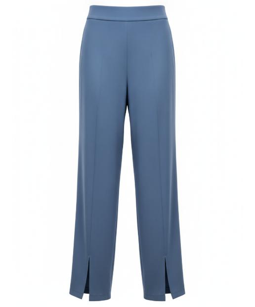 Women's Blue Split Hem Pant