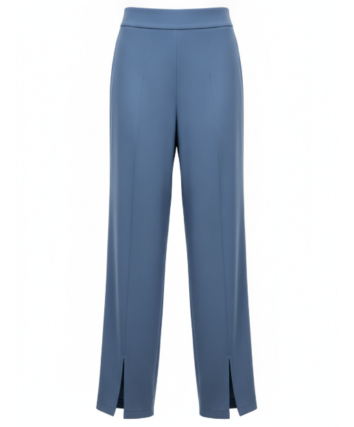 Blue Split Hem Pant