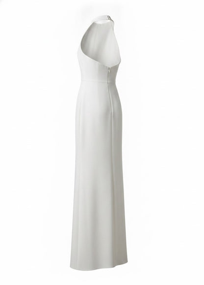 Women's White Column Maxi Dress